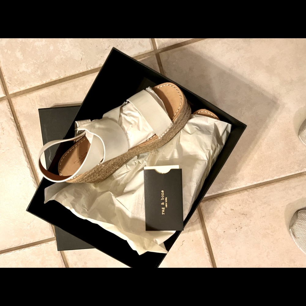 🎉HP🎉NWT Rag and Bone August Espadrille Sandals 8.5 US/ 38.5 EU - Picture 2 of 9